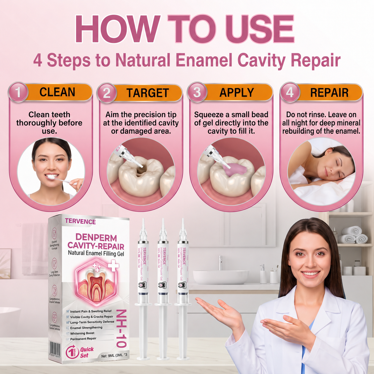 Clear Vita® Enamel Care Nano-Hydroxyapatite Gel