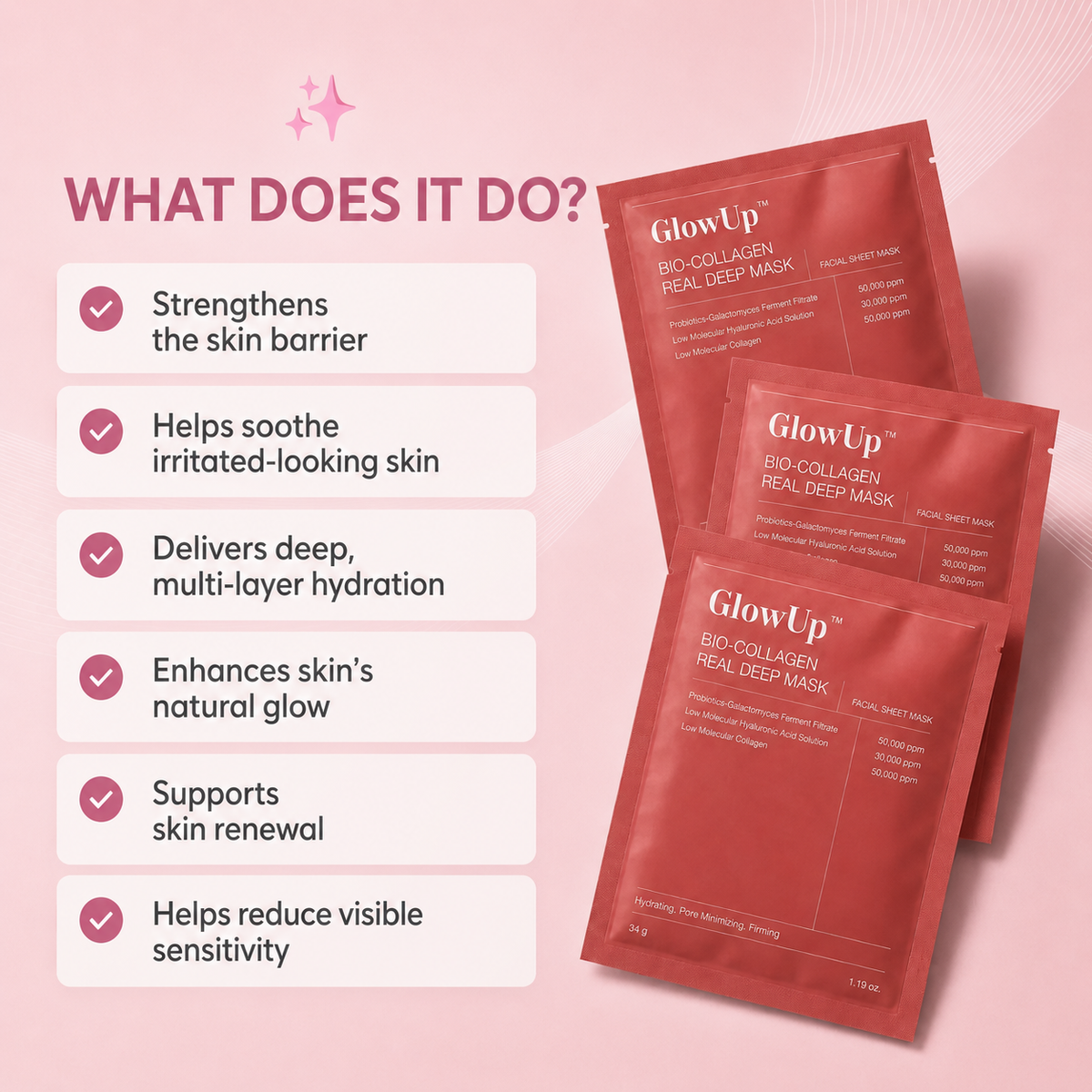 Salmon PDRN Collagen Gel Mask | GlowUp™
