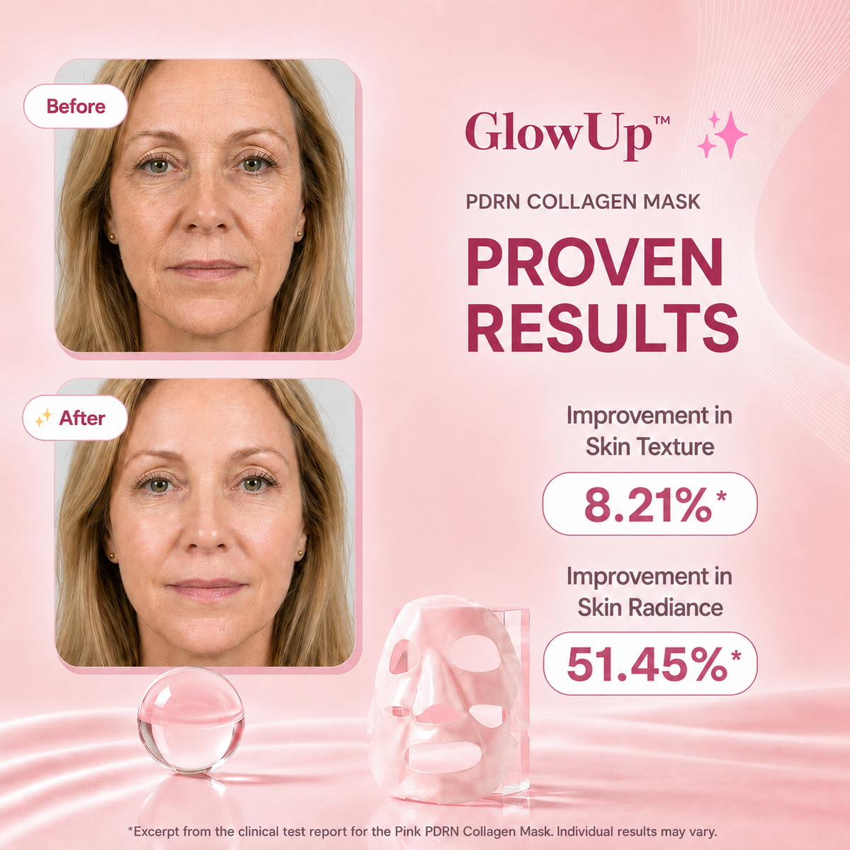 GlowUp™ | Salmon PDRN Collagen Gel Mask