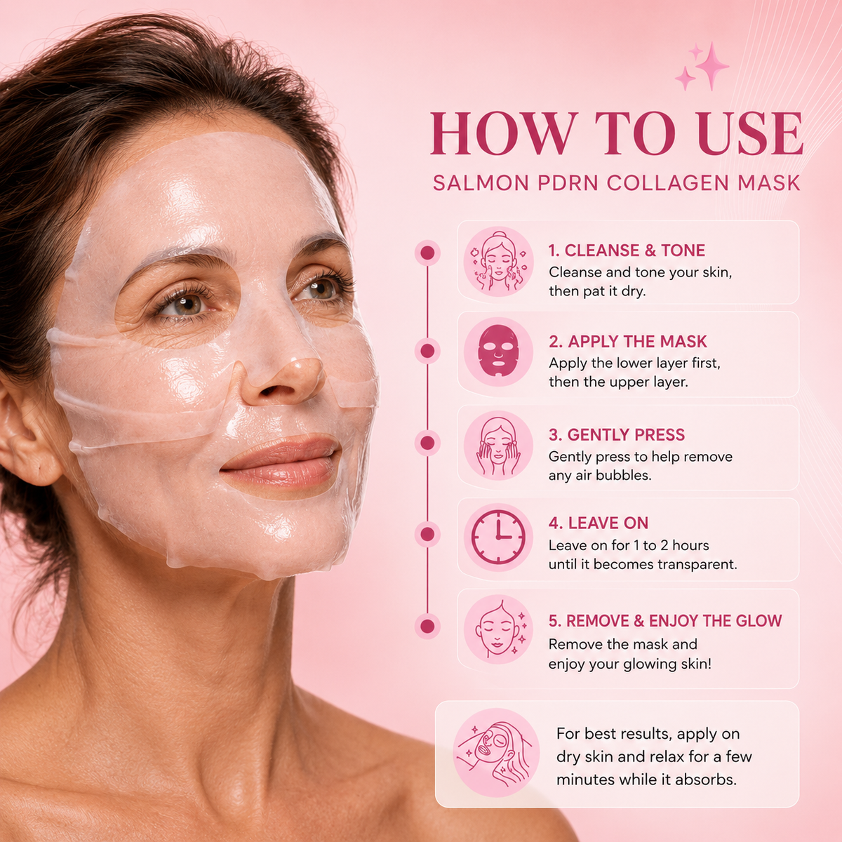 GlowUp™ | Salmon PDRN Collagen Gel Mask
