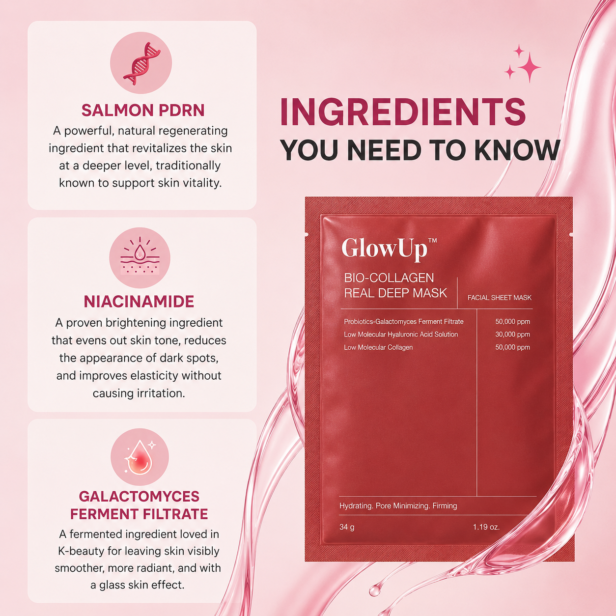 GlowUp™ | Salmon PDRN Collagen Gel Mask