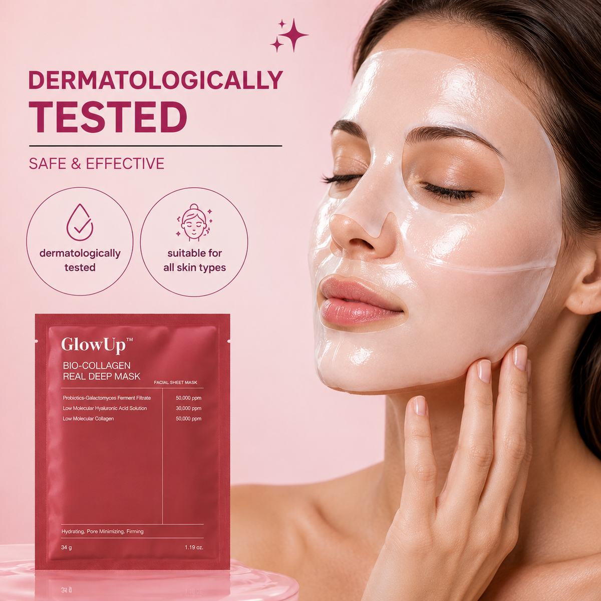 GlowUp™ | Salmon PDRN Collagen Gel Mask